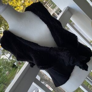 Black Faux Fur Vest
